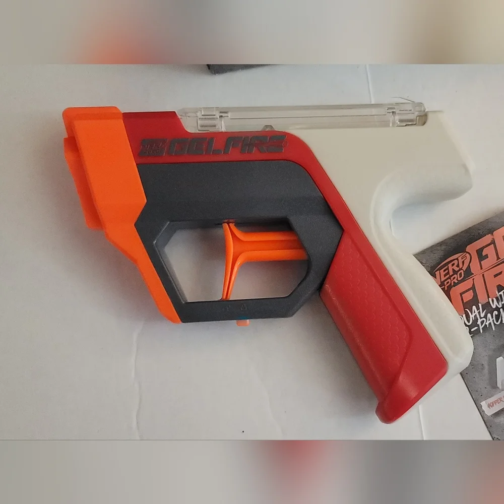 Nerf Pro Gel Fire Dual Wield 2-Pack guns pistols water Bead like red white black
